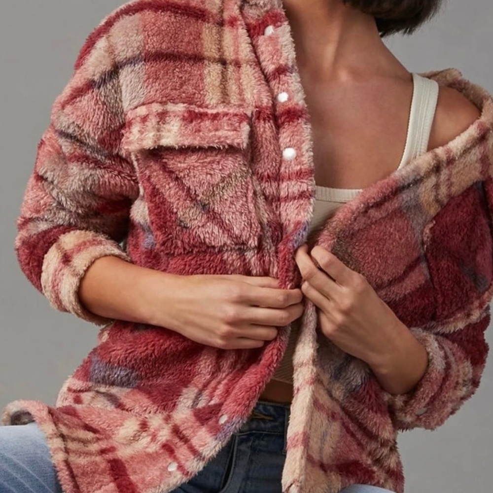 Vici Mendocino Plaid Soft Knit Jacket Womens